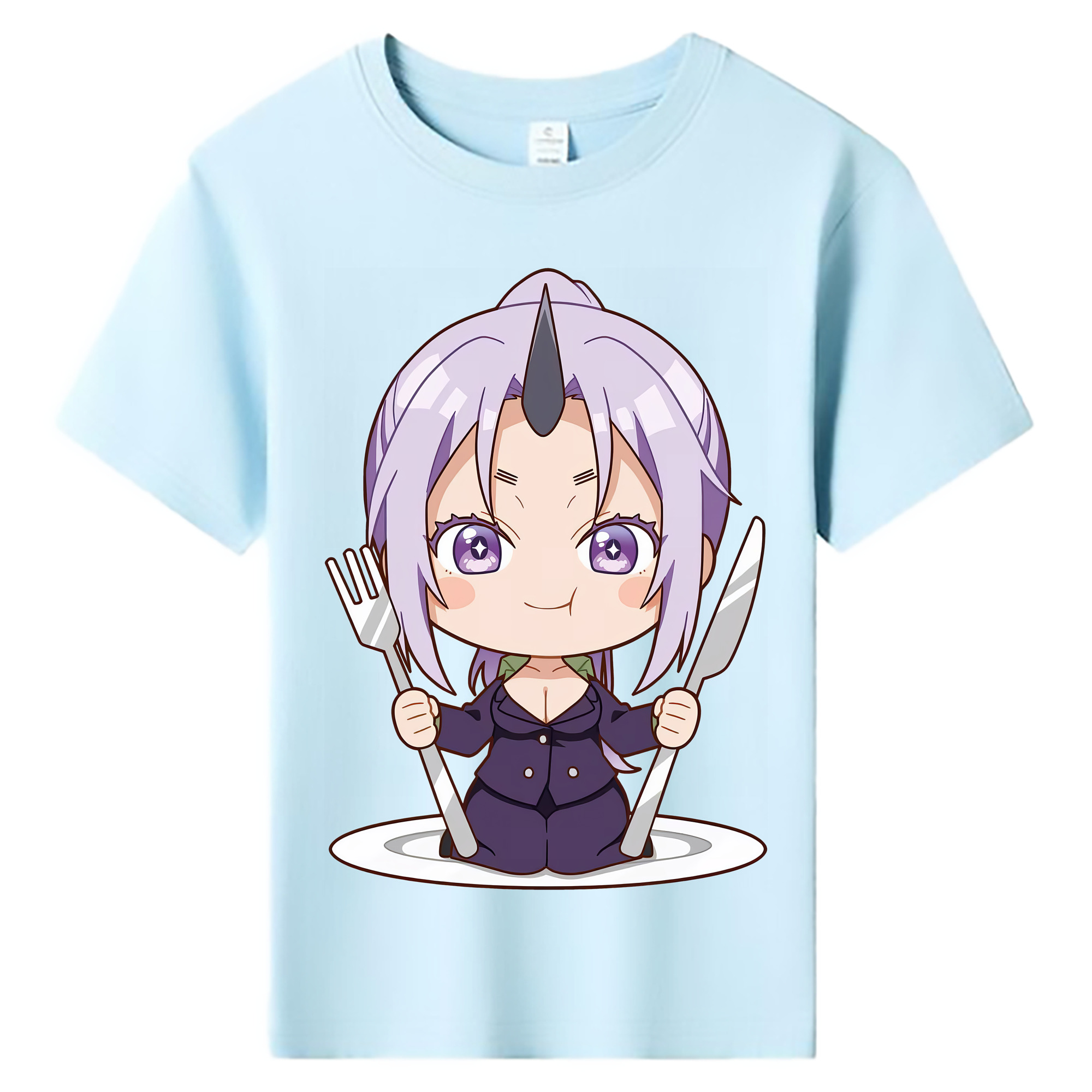 （画像用） 転スラ Regarding Reincarnated to Slime 綿100％キッズTシャツ（フロントプリント）